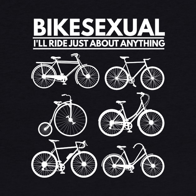 Bikesexual Bikes Cyclists Pun by Print-Dinner